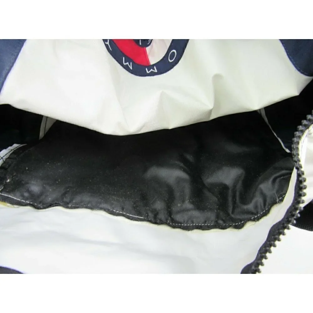 VTG Tommy Hilfiger Duffel Bag Travel Gym Workout Red/Blue Spell‎ Out Color Block